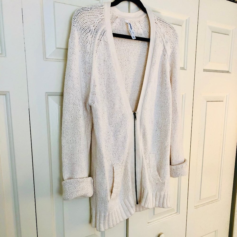 Chunky Zip Up Cardigan